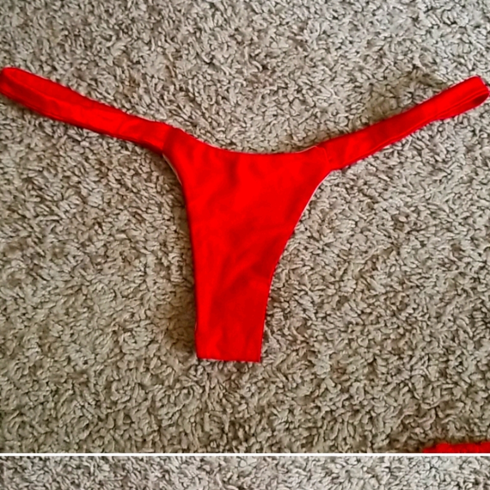 Red stripper thong